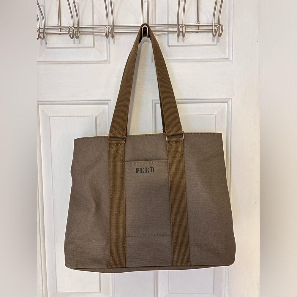 Feed army green work bag